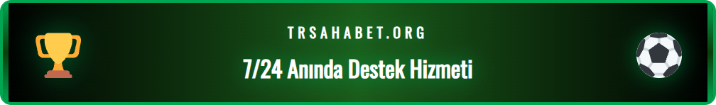 Sahabet canlı destek sisteminin 7/24 çalışma prensibini anlatan bilgi grafiği.