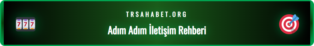 Sahabet destek ekibi ile nasıl iletişime geçileceğini gösteren adımlar.