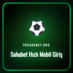 Sahabet hızlı mobil giriş ekranını gösteren bir akıllı telefon ve oyun simgeleri.