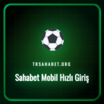 Sahabet mobil hızlı giriş ekranını gösteren modern bir akıllı telefon.