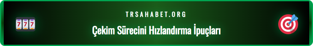 Sahabet ödeme sürelerini kısaltmak için kullanılabilecek stratejiler.