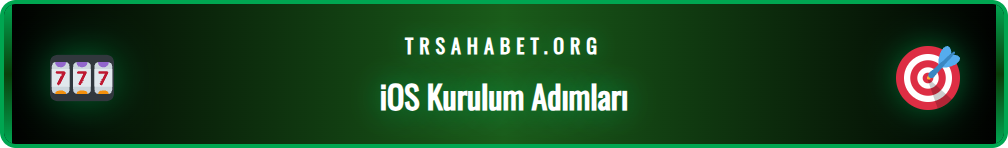 iPhone ekranında Sahabet mobil uygulamasının kurulum adımları.